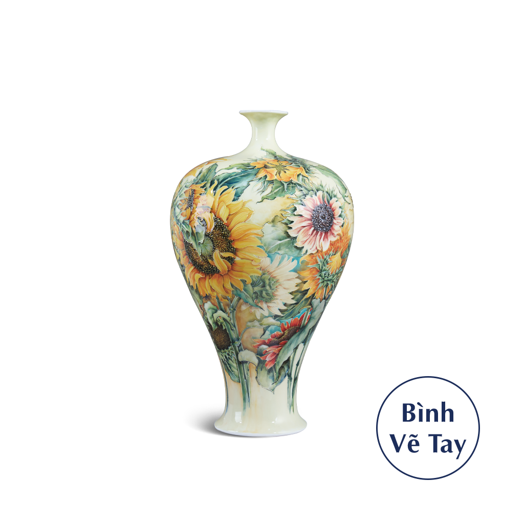 Bình hoa 41 cm - Hoa Hướng Dương