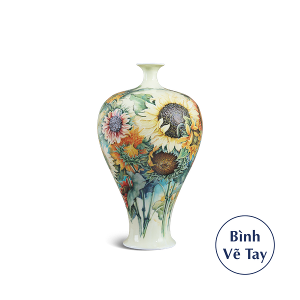 Bình hoa 41 cm - Hoa Hướng Dương