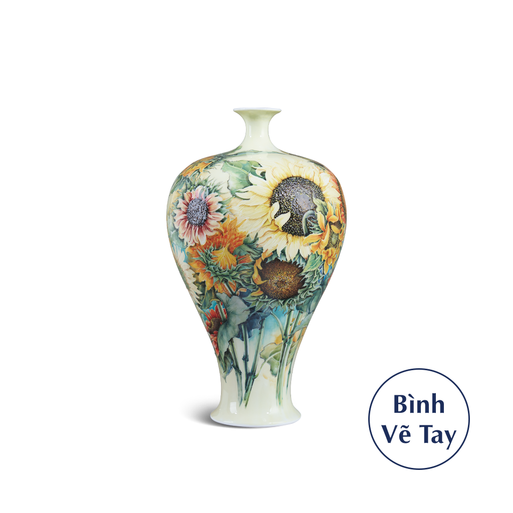 Bình hoa 41 cm - Hoa Hướng Dương