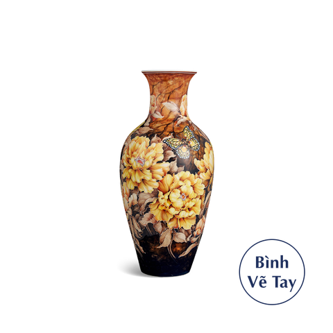  Bình hoa 42 cm - Hoa Mẫu Đơn 