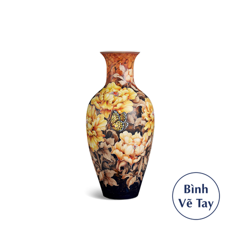  Bình hoa 42 cm - Hoa Mẫu Đơn 