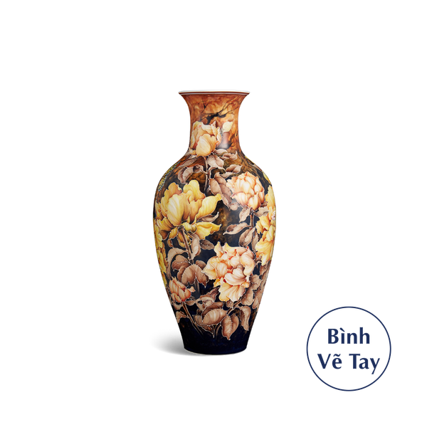 Bình hoa 42 cm - Hoa Mẫu Đơn