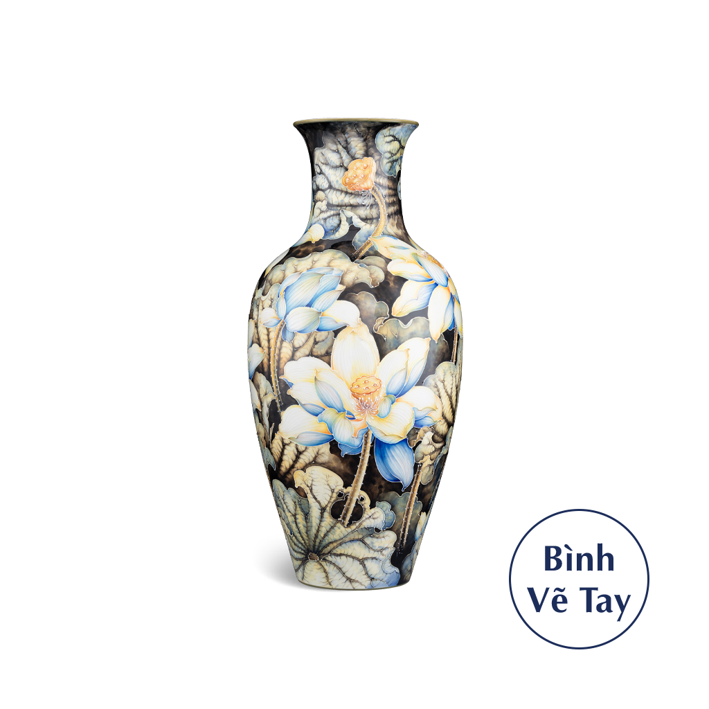 Bình hoa 52 cm - Sen Đêm