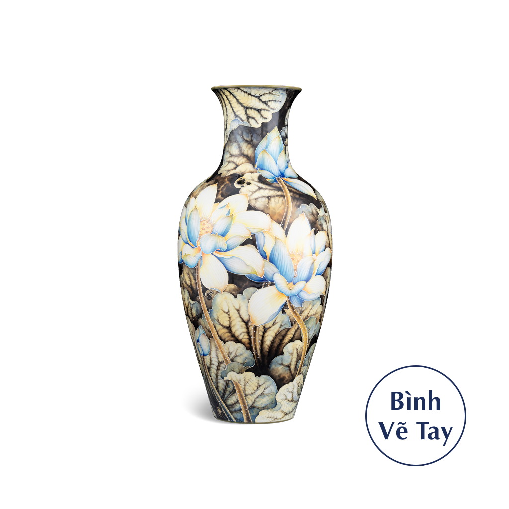 Bình hoa 52 cm - Sen Đêm