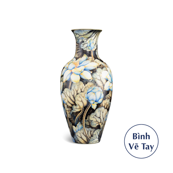 Bình hoa 52 cm - Sen Đêm