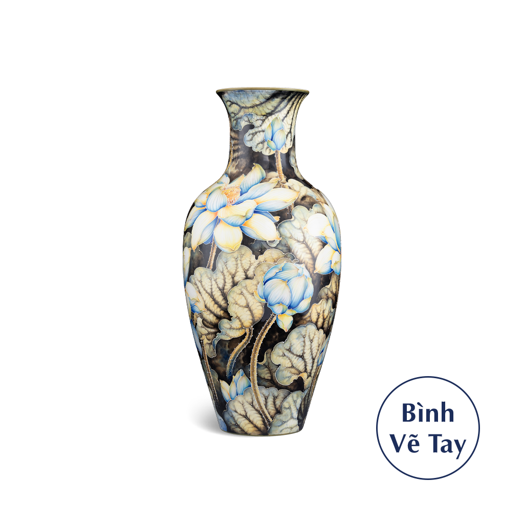 Bình hoa 52 cm - Sen Đêm