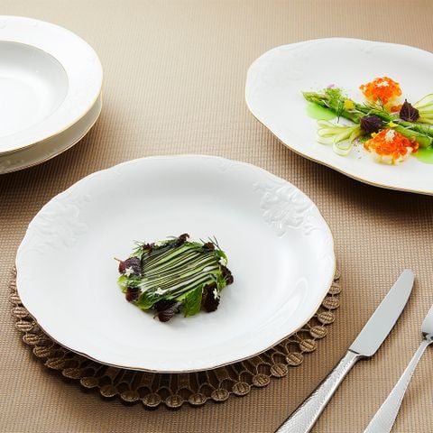  Bộ đồ ăn Đài Các Chỉ Vàng 