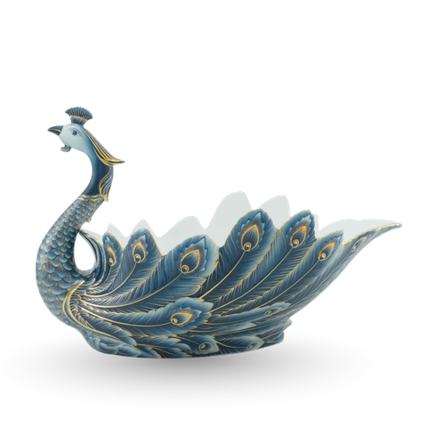 Tô trái cây Khổng Tước -  Cobalt 