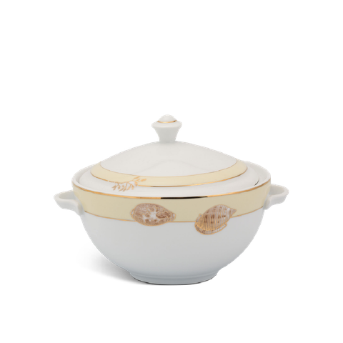  Thố 18 cm + nắp - Camellia - Hương Biển kem 