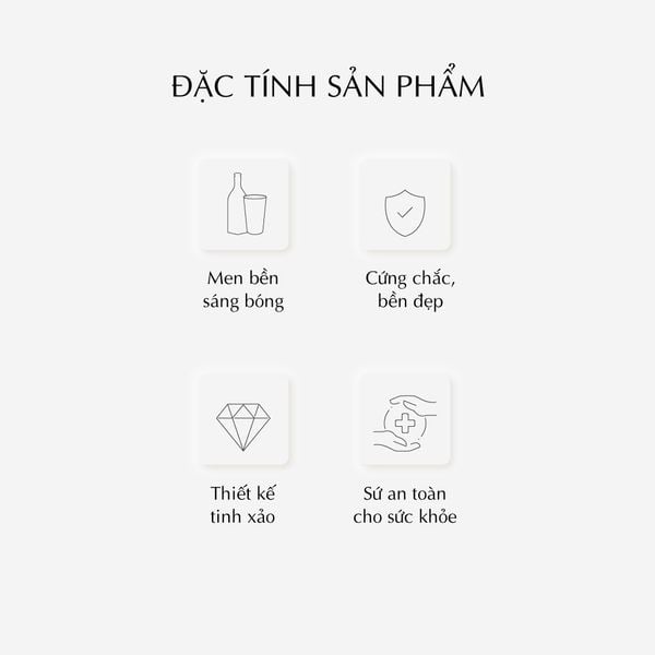 Chai sứ dưỡng sinh vuông 1.0 L + nắp (K1) - Dưỡng Sinh - Nam Quốc - Sài Gòn (TV)