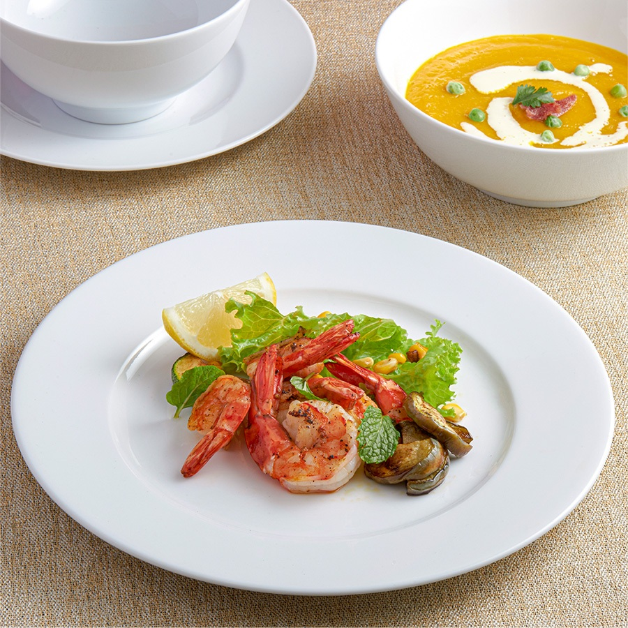 Bộ đồ ăn Jasmine Trắng