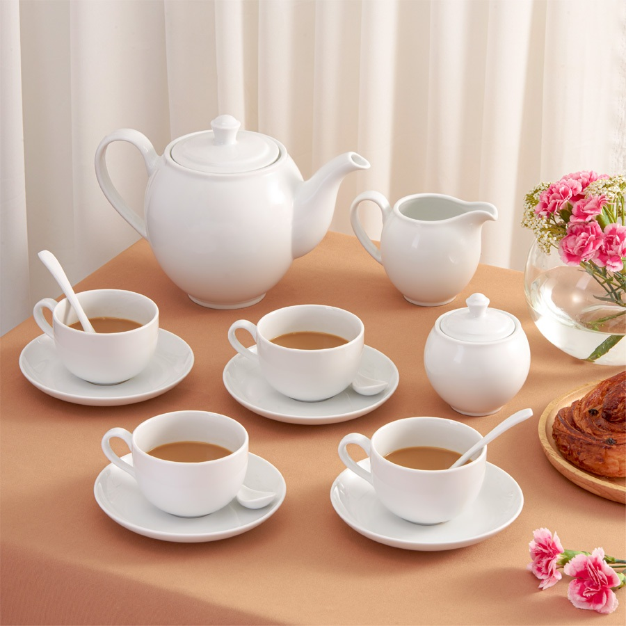 Bộ trà Camellia Trắng