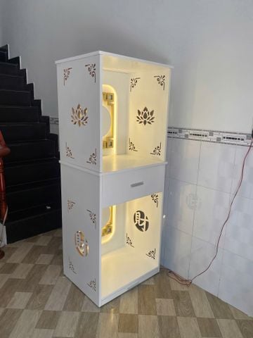 Tủ Thờ 2 Tầng Sơn Nhũ Vàng TT19