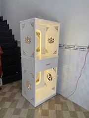 Tủ Thờ 2 Tầng Sơn Nhũ Vàng TT19