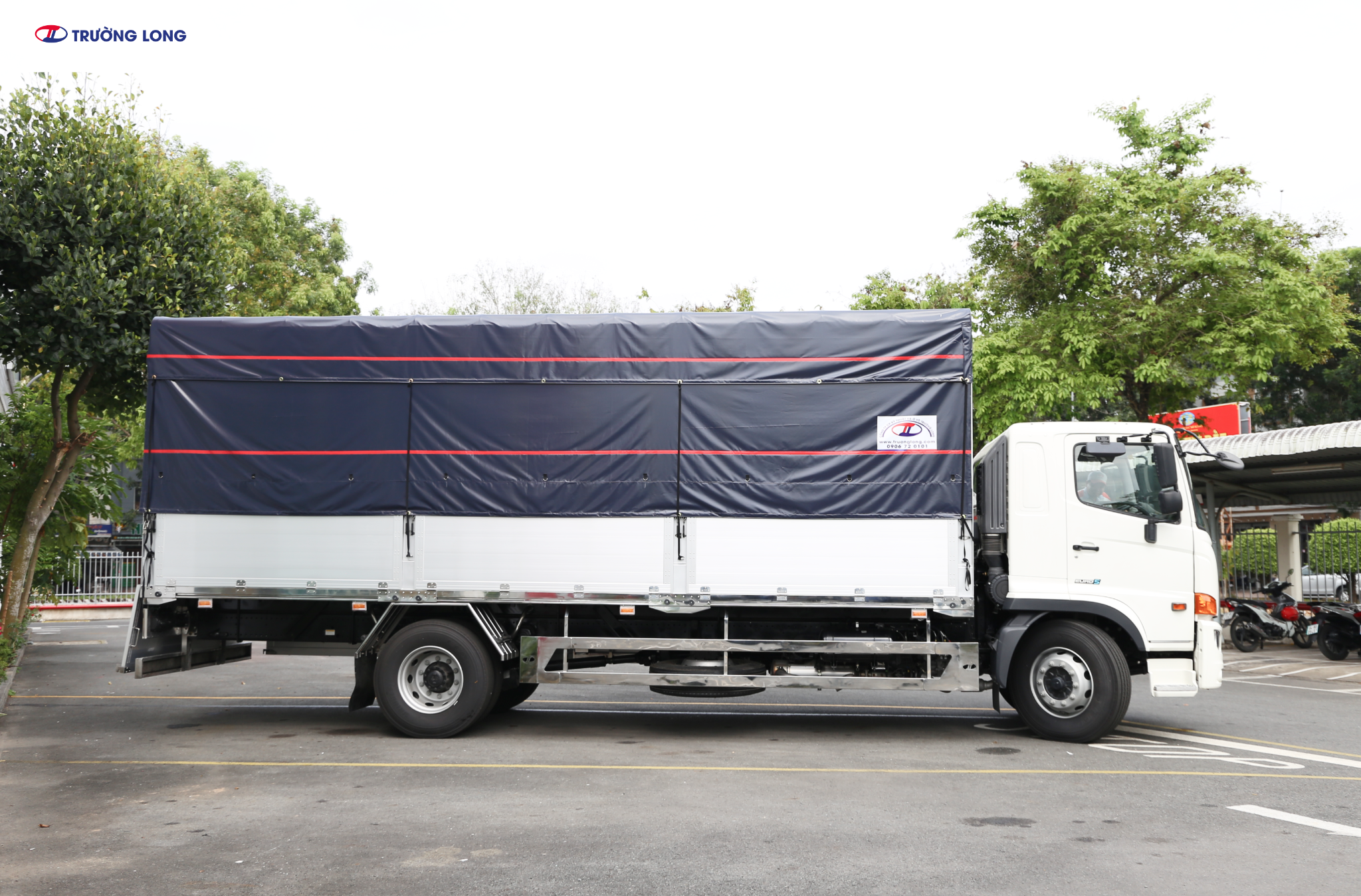 HINO FG PGV - Xe mui bạt 7 tấn 8 thùng dài 7m3