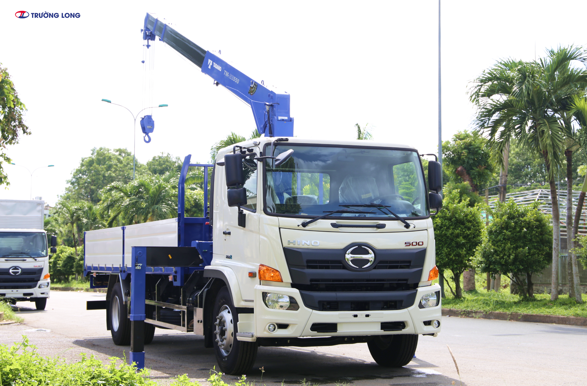 Xe tải cẩu HINO FG8JP8A-PGV E5 - Xe thùng lửng 6 tấn 9 cẩu TM-ZE554MH