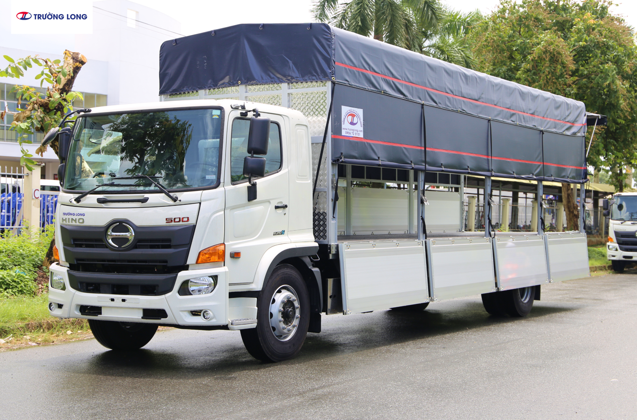HINO FG8JT8A-PGV Euro 5 - Xe mui bạt 7 tấn 34 thùng dài 8m9