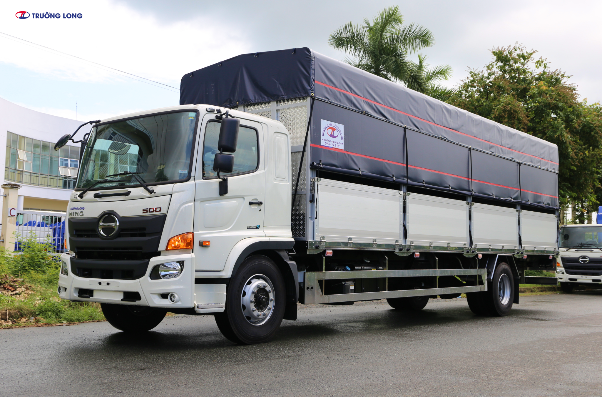 HINO FG8JT8A-PGV Euro 5 - Xe mui bạt 7 tấn 34 thùng dài 8m9