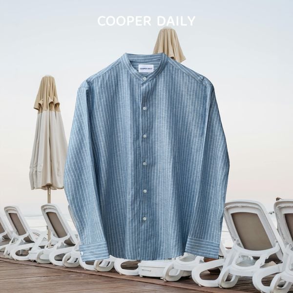  [Xanh Sọc] Sơ Mi Linen RTW 