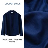  [Xanh Navy] Sơ Mi Linen RTW 