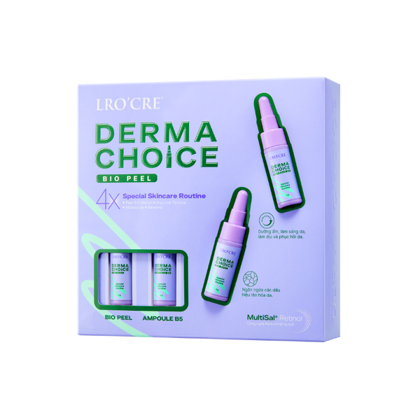  Bộ Peel Da Lro'Cre Derma Choice Giúp Da Căng Bóng Và Đều Màu 20ml 