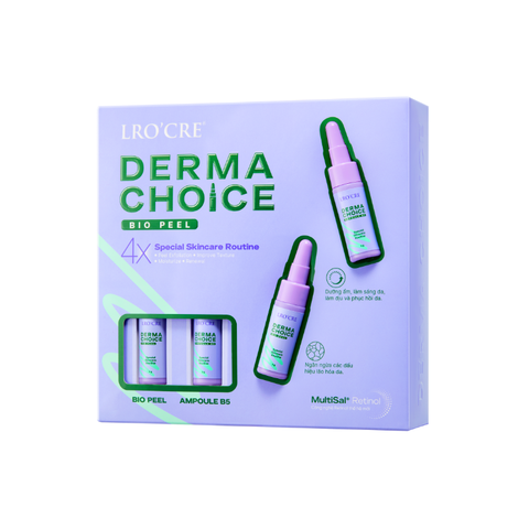  Bộ Peel Da Lro'Cre Derma Choice Giúp Da Căng Bóng Và Đều Màu 20ml 