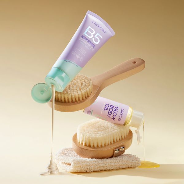  Combo dưỡng căng mướt Body Glow Ritual: Glow Body Oil & Kem Body B5 Supreme Bright Ex 