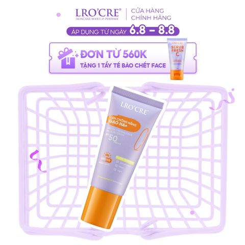  Kem Chống Nắng Lro'Cre Originals Rice HA+ Fluid Cream SPF50PA+++ 30g 