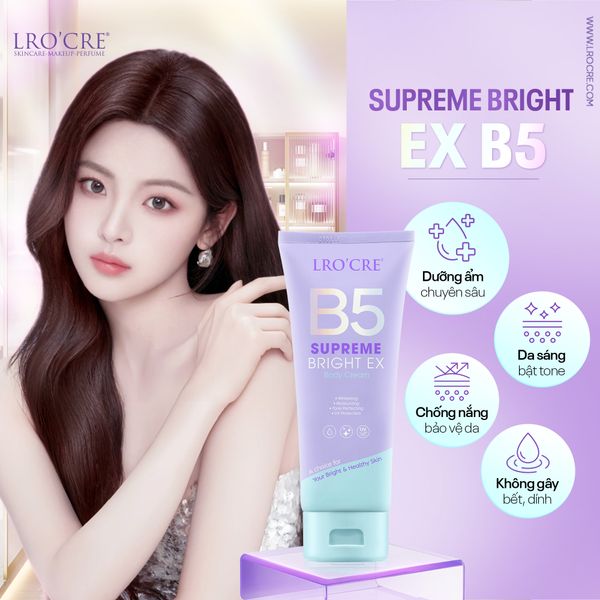  Kem Dưỡng Body Lro'Cre Supreme Bright Ex -Nâng Tone Có Chống Nắng 200g 
