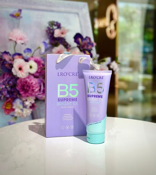  Kem Dưỡng Body Lro'Cre Supreme Bright Ex -Nâng Tone Có Chống Nắng 200g 