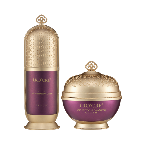  Combo Dưỡng Da Hỗ Trợ Làm Mờ Nếp Nhăn Lro'Cre Bio-Peptyl Advanced Cream 20g & Elixir Rejuvenation Cells Serum 30ml 