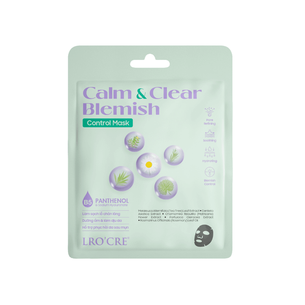  Mặt nạ Lro'Cre Calm&Clear Blemish Control Mask Phù Hợp Da Mụn 125g 