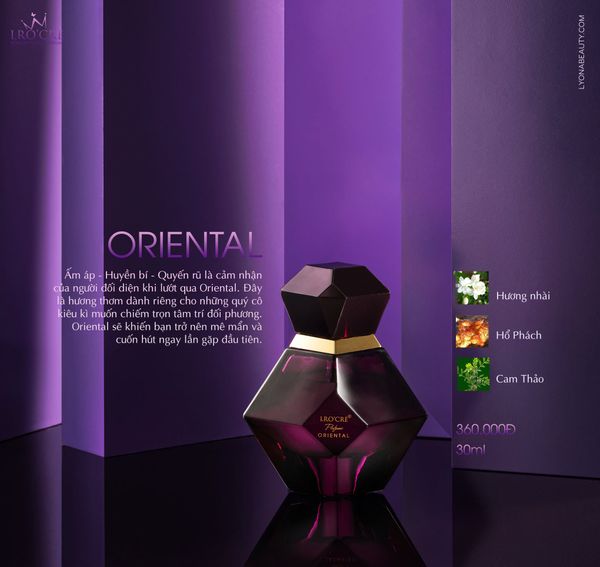  Nước Hoa Lro'Cre Perfume Oriental Hương Thơm Ngọt Ngào, Quyến Rũ 30ml 