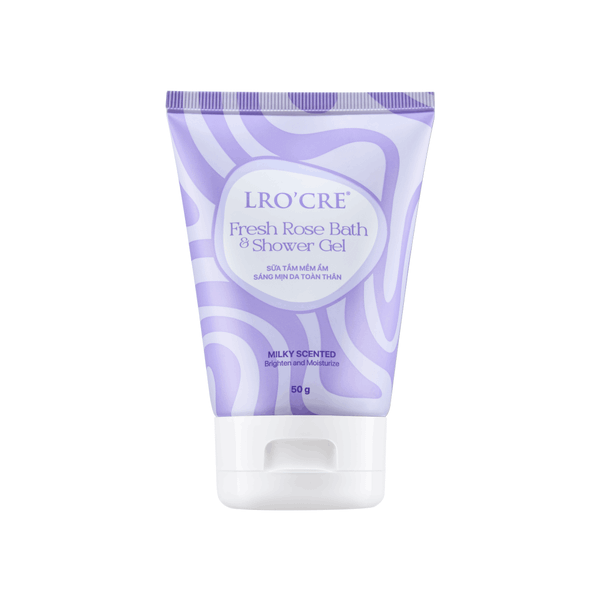  Sữa Tắm Cấp Ẩm Lro'Cre Fresh Rose Bath & Shower Gel Minisize 50g 