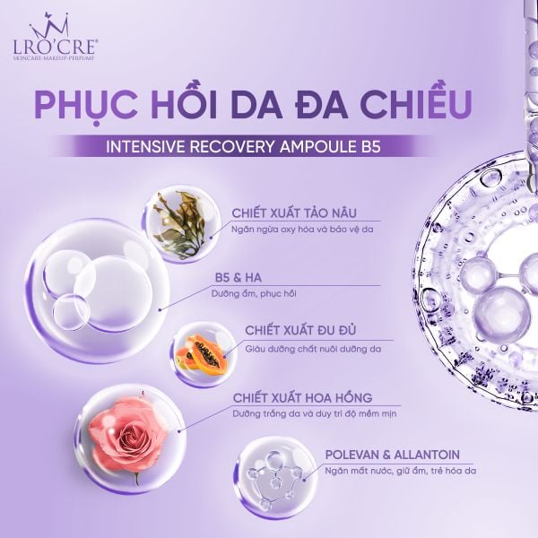  Tinh Chất Serum Lro'Cre Intensive Recovery Ampoule B5 Phục Hồi Da 30ml 