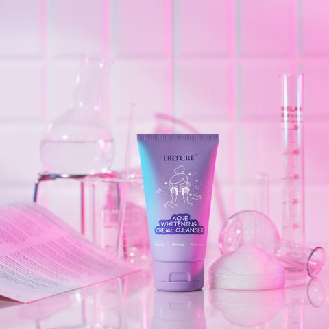  Sữa Rửa Mặt Lro'Cre Acne Whitening Creme Cleanser Làm Sạch Sâu, Ngăn Ngừa Mụn 100g 