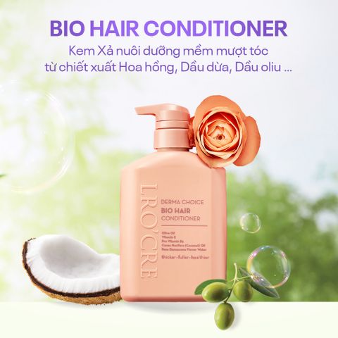  Kem Xả Lro'Cre Derma Choice Bio Hair Conditioner -Phục Hồi Hư Tổn 400g 