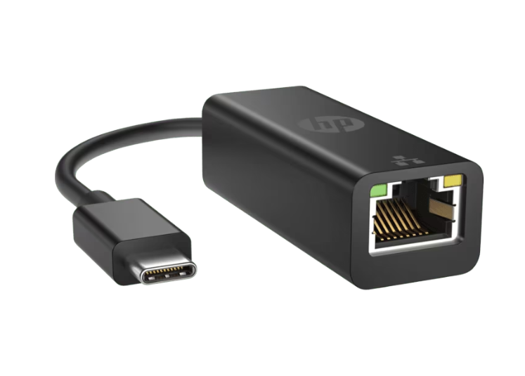  HP USB-C to RJ45 Adapter G2 – Gigabit Ethernet Adapter | USB-C Networking (4Z527AA) 