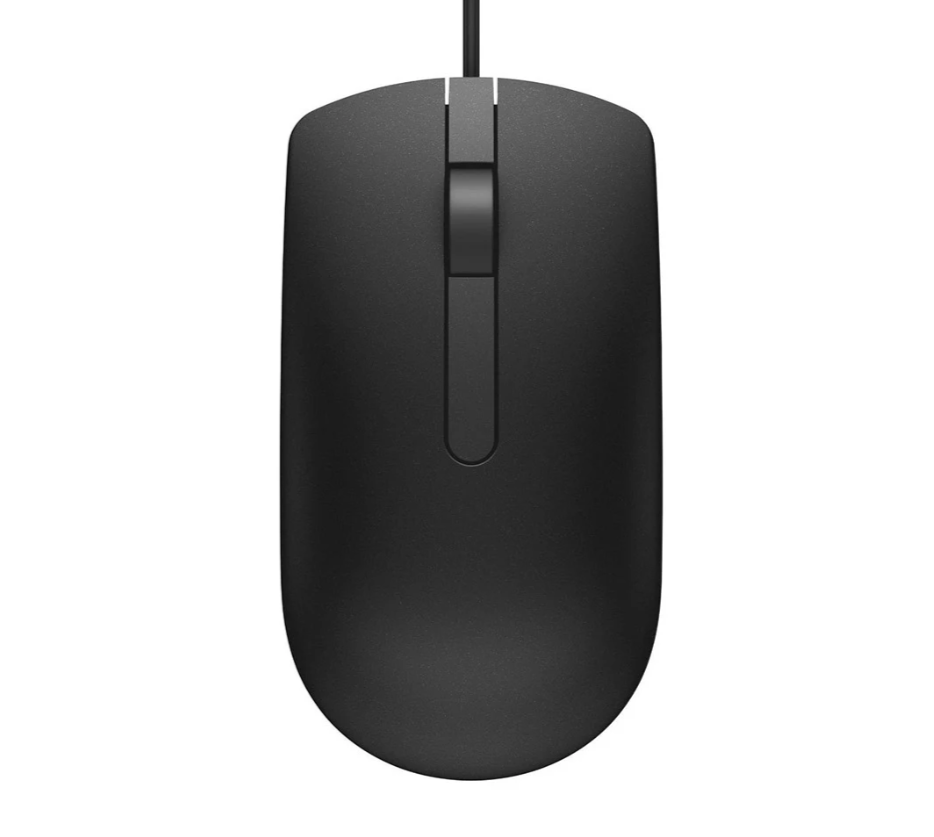  Dell Optical Mouse MS116 – USB | 1000 DPI | Plug & Play | Black (1Y) 