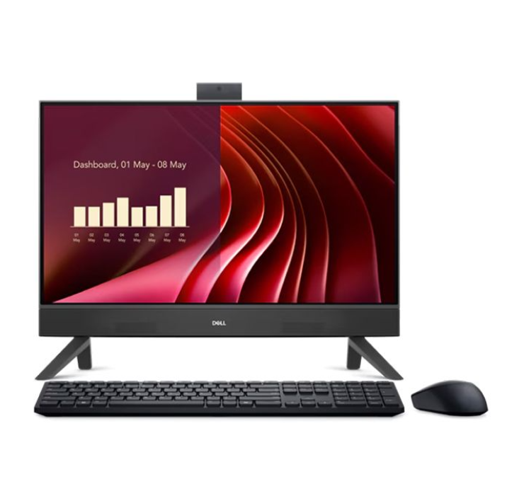  DELL 24AIO EC24250 i5-1334U(10*3.4)/ 8GD4/ 512SSD/ 23.8FHD/ Camera/ SP/ BT/ KB/ M/ W11SL+OFFICE2024/ ĐEN (DR93T5) 