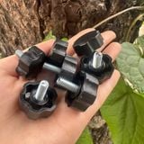  Tăng chỉnh nhựa, núm vặn nhựa 6 cánh kích thước M6 (Con) 
