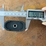  Nắp chụp nhựa oval 30x60mm ren M8 (Cái) 