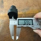  Nắp chụp nhựa oval 30x60mm ren M8 (Cái) 