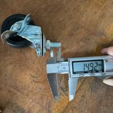  Bánh xe cao su ty ren M10, phi 50mm (Cái) 