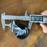  Bánh xe cao su ty ren M10, phi 50mm (Cái) 