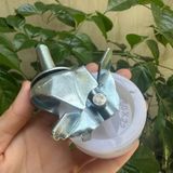  Bánh xe nhựa màu trắng ty ren M8, M12 (cái) 