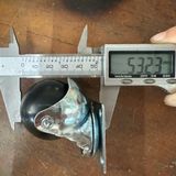  Bánh xe cầu tròn đế vuông không khóa màu xikel (cái) 