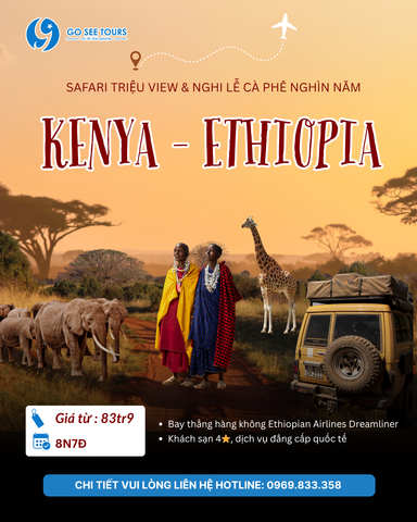 5. KENYA - ETHIOPIA 8N7Đ BAY THẲNG Ethiopian Airlines Dreamliner