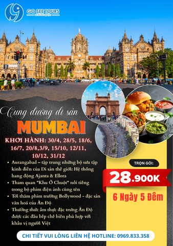 2. MUMBAI- AURANGABAD - 6N5Đ - BAY VIETNAM AIRLINES