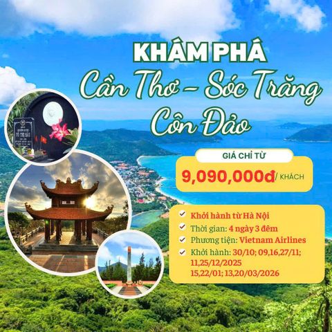 Cần Thơ - Sóc Trăng - Côn Đảo